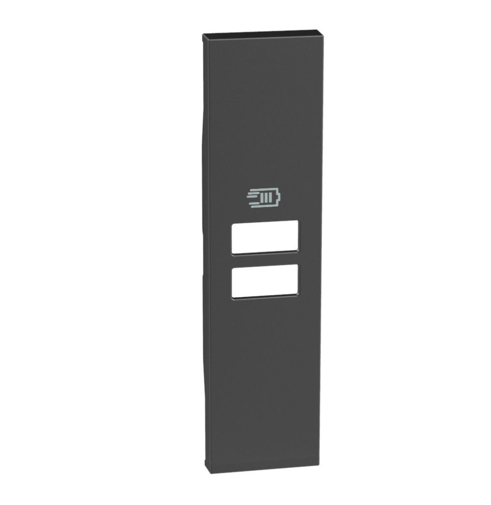 Cover Bticino Living Now Nera per prese con due ingressi USB KG13C