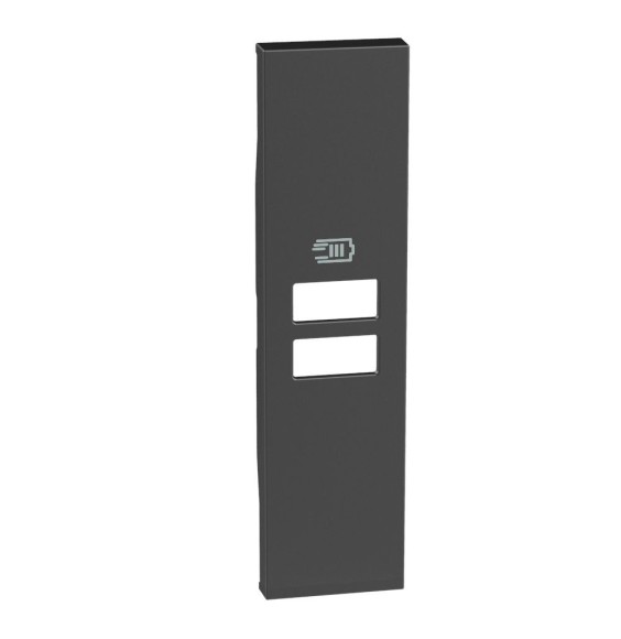 Cover Bticino Living Now Nera per prese con due ingressi USB KG13C