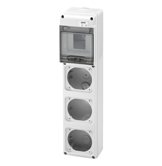 Quadro di distribuzione per 3 prese CEE 5 Moduli Din Gewiss GW68001N