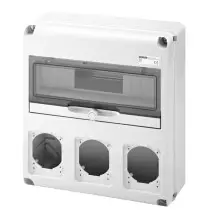 Quadro di distribuzione per 3 prese CEE 14 Moduli Din Gewiss GW68005N