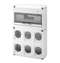 Quadro di distribuzione per 6 prese CEE 14 Moduli Din Gewiss GW68008N