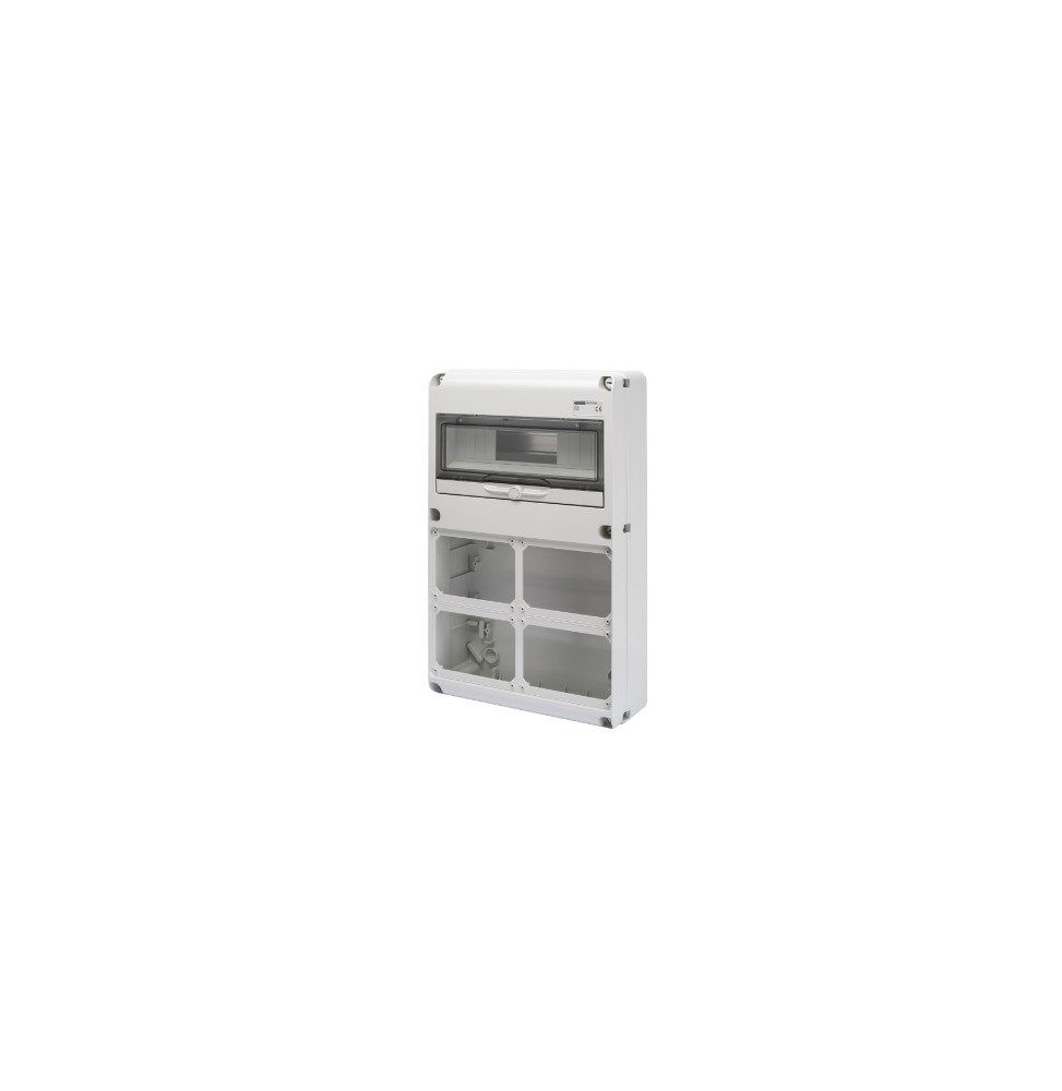 Quadro 14 Moduli per quattro  prese interbloccate orizzontali 16 o 32A Gewis GW68009N