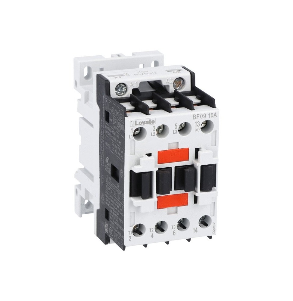Contattore Lovato  Bobina 24V AC Tripolare 9A BF0910A024