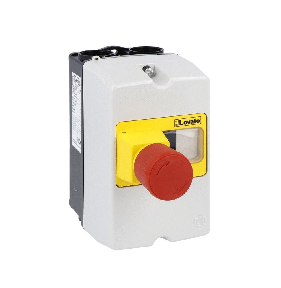 Contenitore con pulsante di arresto per salvamotori SM1P IP65 Lovato SM1P SM1Z1702P
