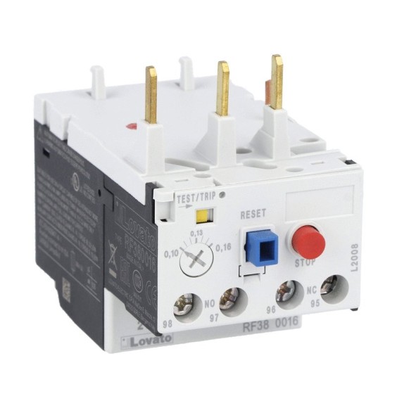 Relè termico per protezione motore 0,63-1A Lovato RF380100