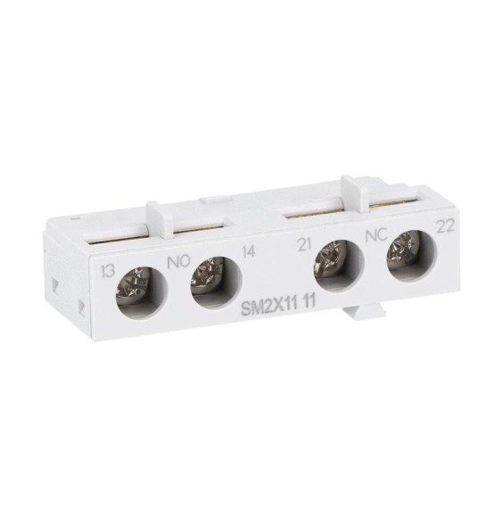 Contatto Ausiliario 1NA+1NC per Salvamotori Lovato SM2 e SM3 - Modello SM2X1111