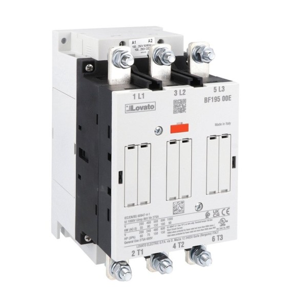 Contattore tripolare 195A AC3 Lovato BF19500E024