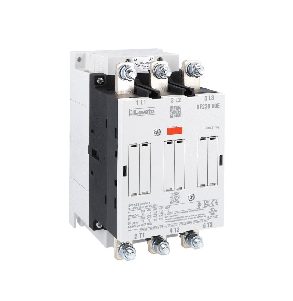 Contattore Lovato 230A in AC3 Bobona 24V BF23000E024