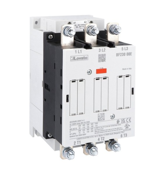 Contattore Lovato 230A in AC3 Bobona 24V BF23000E024