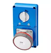 Presa Interbloccata Verticale con fusibili 3P+T IP67 63A senza fondo Gewiss GW66352N