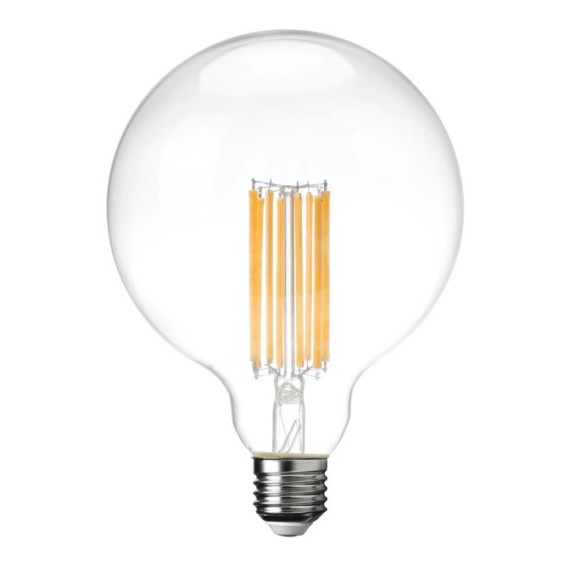 Lampada Globo d.125 Trasparente 17W luce Calda Lampo FLGL17W125E27BC