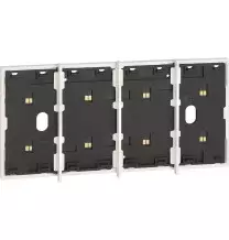 Frame elettrificato per 4 comandi digitali Bianco Living Now BTicino KW8104