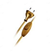 Cablaggio Oro 1,5mt con interruttore e Spina 10A Lampo N500OR