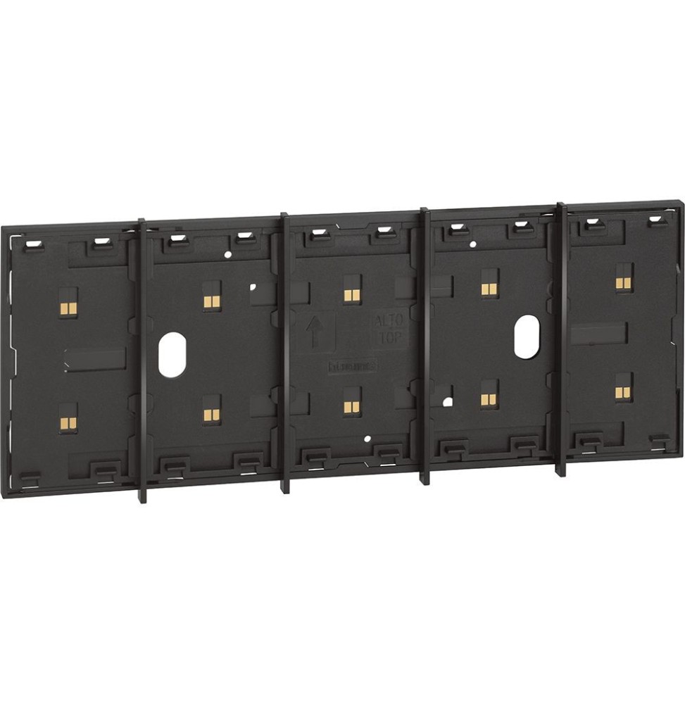 Cornice elettrificata con barrette estetiche per 5 comandi BTicino KG8104P1