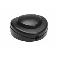 Interruttore a pedale Nero in termoplastico Lampo N800NE