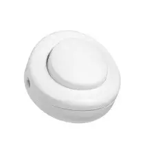 Interruttore a pedale Bianco in termoplastico Lampo N800BI