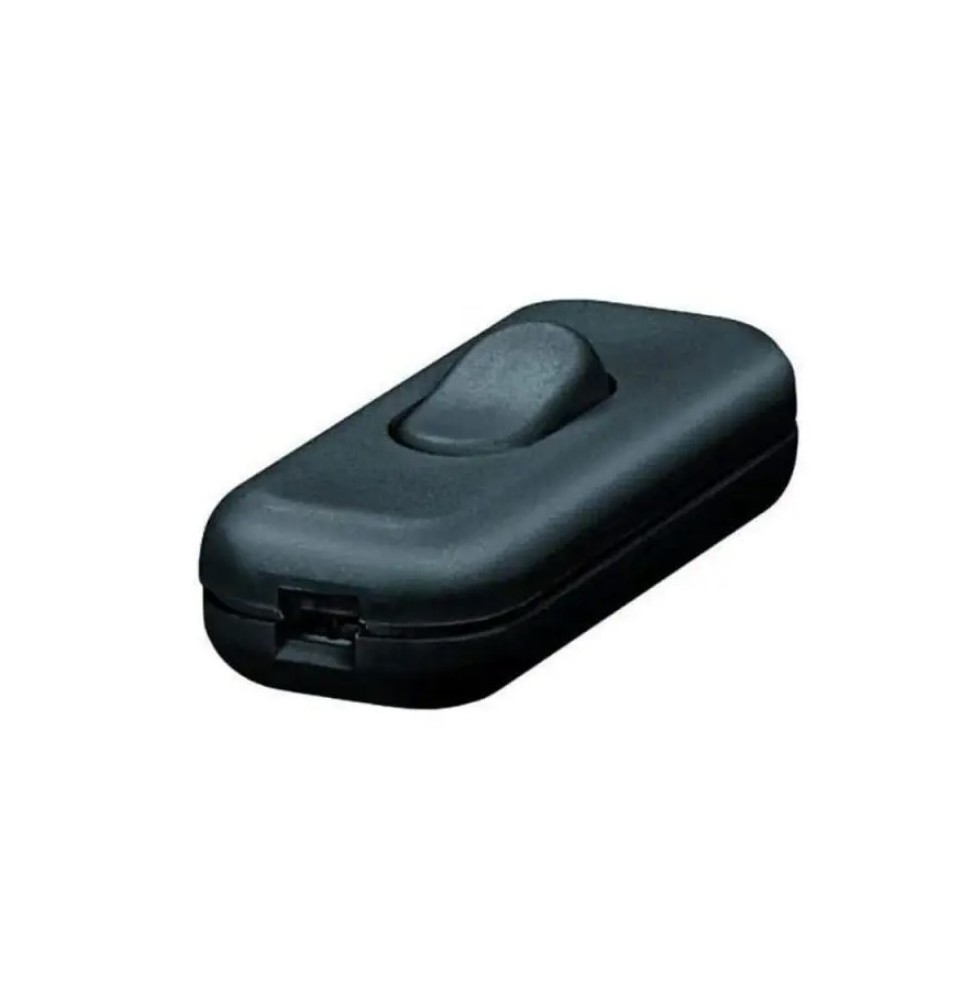 Interruttore a Passafilo Nero in termoplastico Lampo N910NE