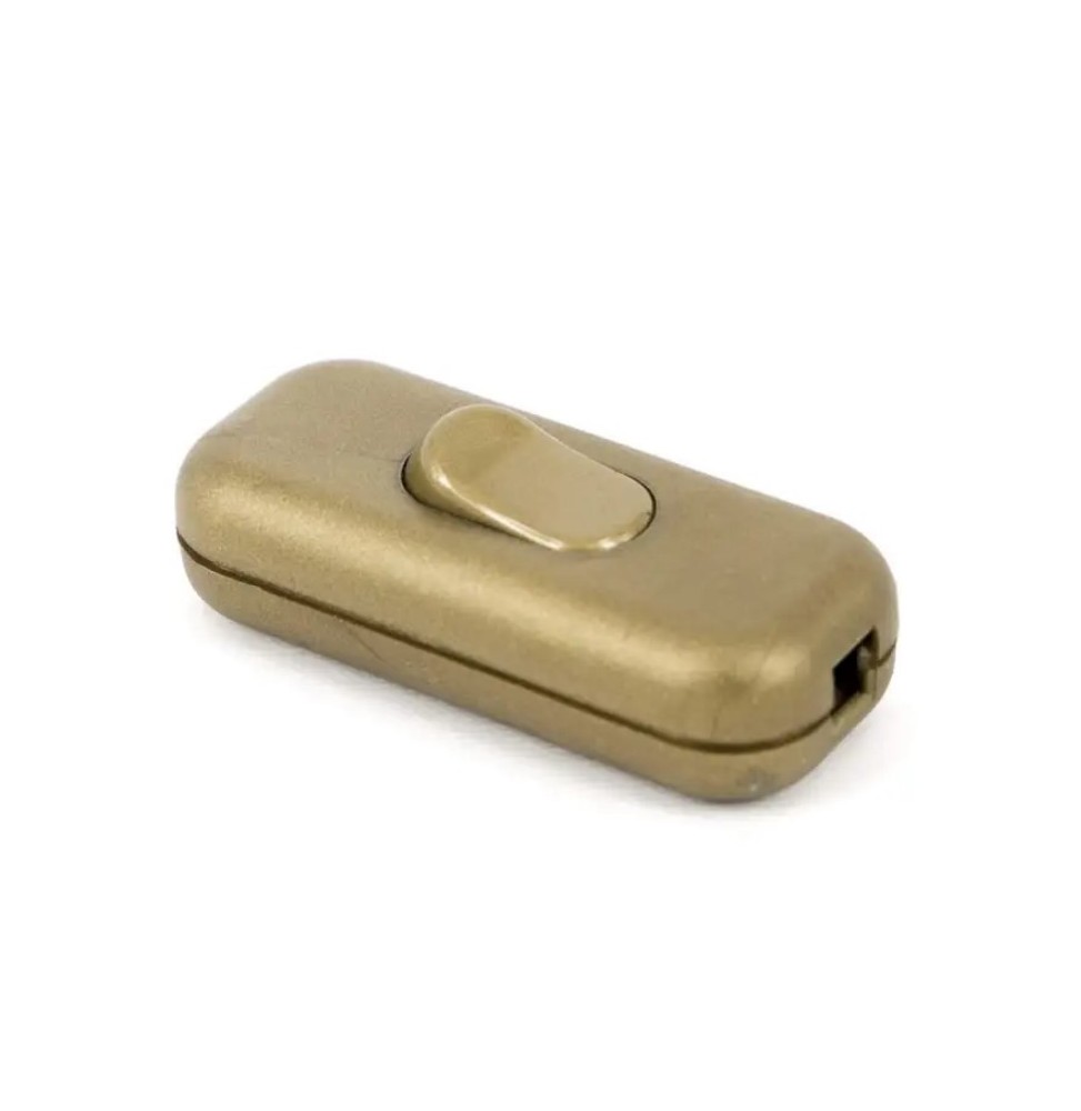 Interruttore a Passafilo Oro in termoplastico Lampo N910OR