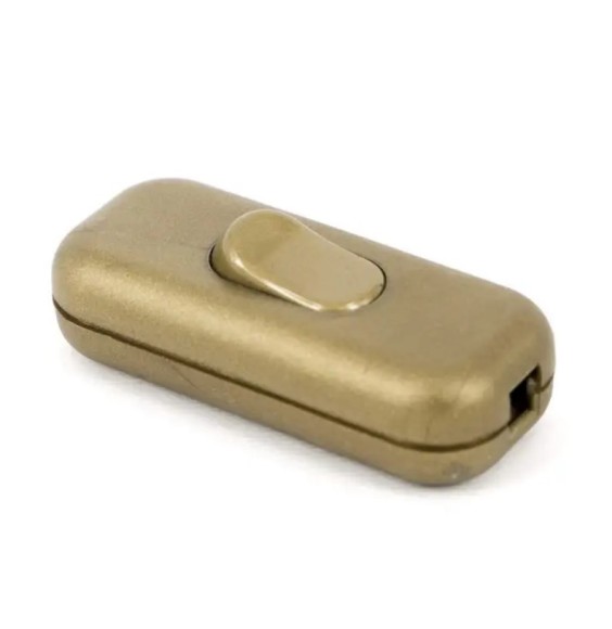 Interruttore a Passafilo Oro in termoplastico Lampo N910OR