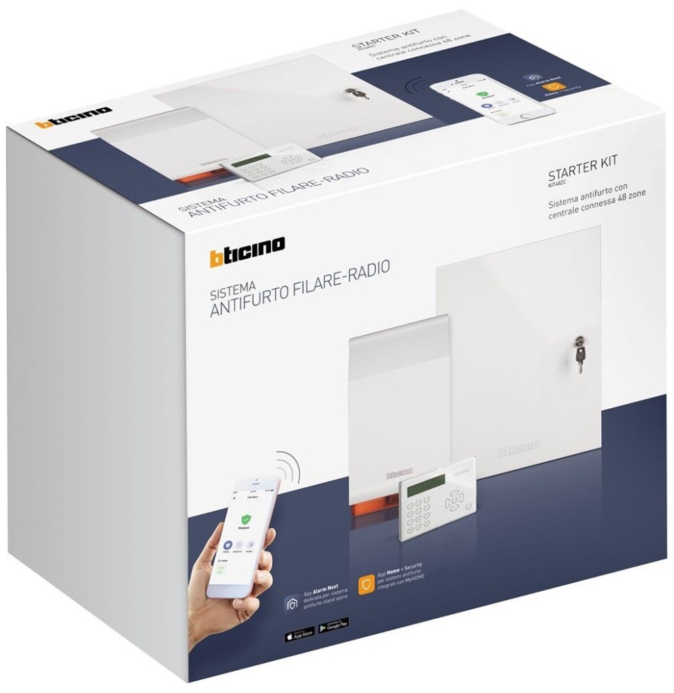 Antifurto casa Bticino Kit completo per l'impianto filare KIT48ZC Antifurto casa Bticino Kit completo per l'impianto filare KIT48ZC