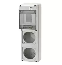 Quadro di distribuzione per 2 prese CEE 5 Moduli Din Gewiss GW68018N