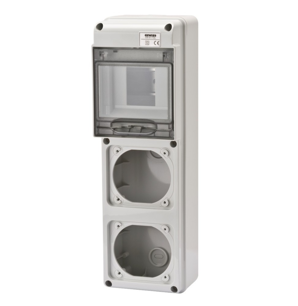 Quadro di distribuzione per 2 prese CEE 5 Moduli Din Gewiss GW68018N