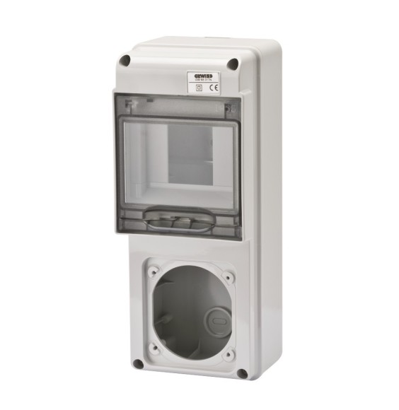 Quadro di distribuzione per 1 presa CEE 5 Moduli Din Gewiss GW68017N