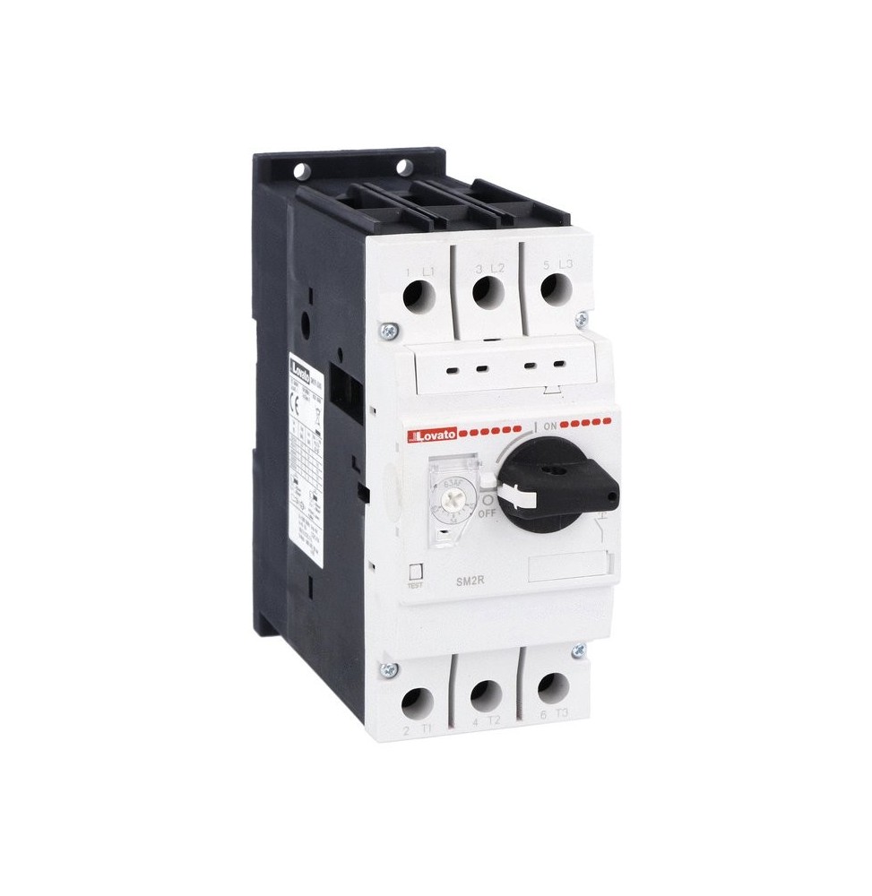 Salvamotore Lovato con regolazione termica da 46 a 63A SM2R6300