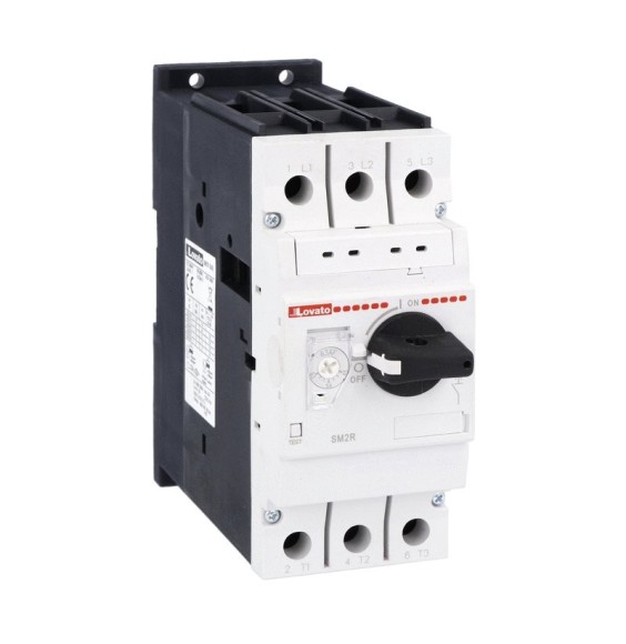 Salvamotore Lovato con regolazione termica da 46 a 63A SM2R6300
