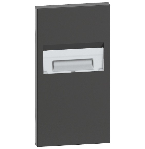 Cover Bticino Living Now per Lampada Segnapasso K4382 Nera KG71