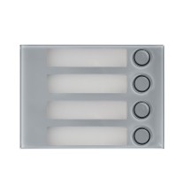 Modulo frontale 4 pulsanti Grigio per pulsantiera Alpha Urmet 1168/14G