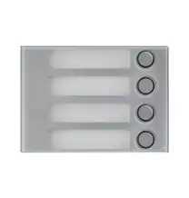 Modulo frontale 4 pulsanti Grigio per pulsantiera Alpha Urmet 1168/14G