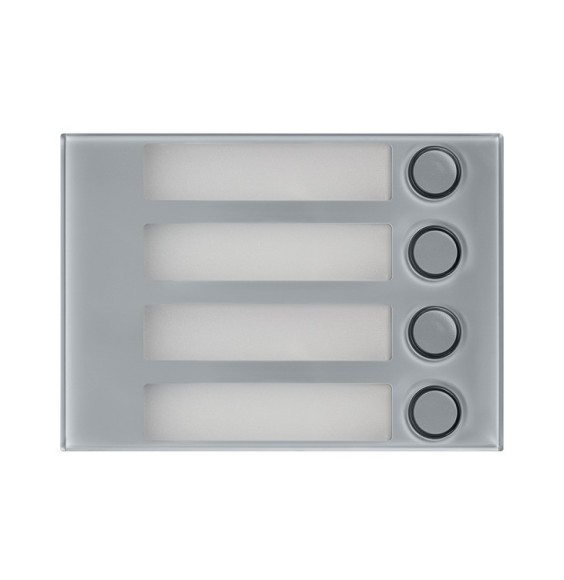 Modulo frontale 4 pulsanti Grigio per pulsantiera Alpha Urmet 1168/14G