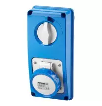 Presa Interbloccata Verticale 2P+T IP67 16A Senza fondo Gewiss GW66304N