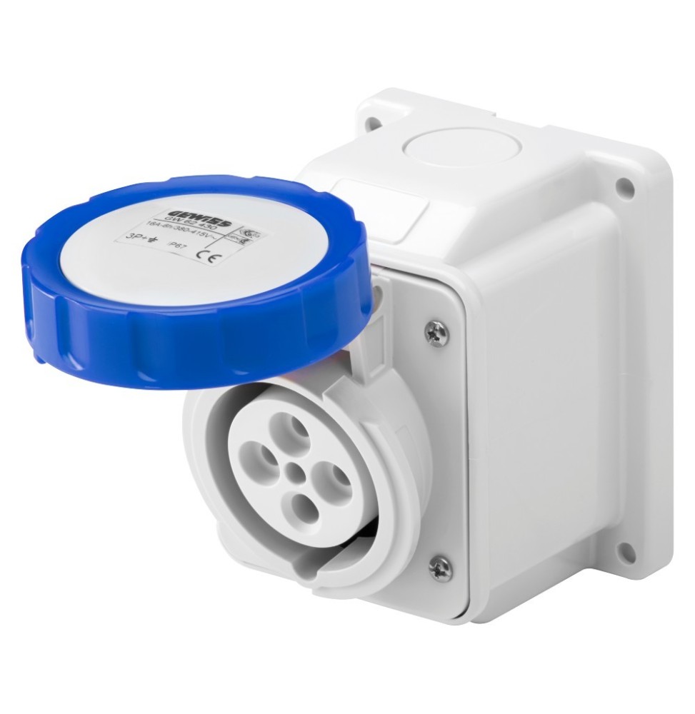 Presa da parete con contenitore IP67 CEE 2P+T 16A 220V Gewiss GW62426