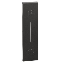 Cover Bticino Living Now illuminabile simbolo Entra&Esci Nera KG40