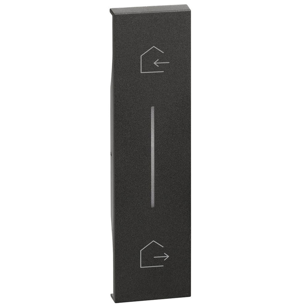 Cover Bticino Living Now illuminabile simbolo Entra&Esci Nera KG40