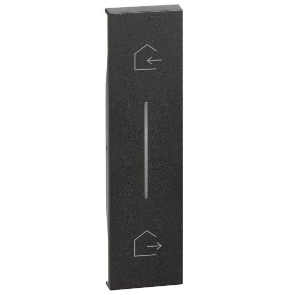 Cover Bticino Living Now illuminabile simbolo Entra&Esci Nera KG40