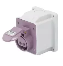 Presa CEE Fissa a Parete Viola 2P 16A 24V Cablaggio a Vite Gewiss GW62456