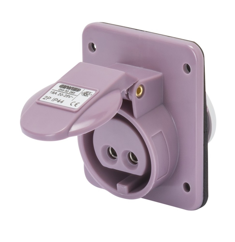 Presa CEE Fissa da Incasso 24V Viola 16A Gewiss GW62265