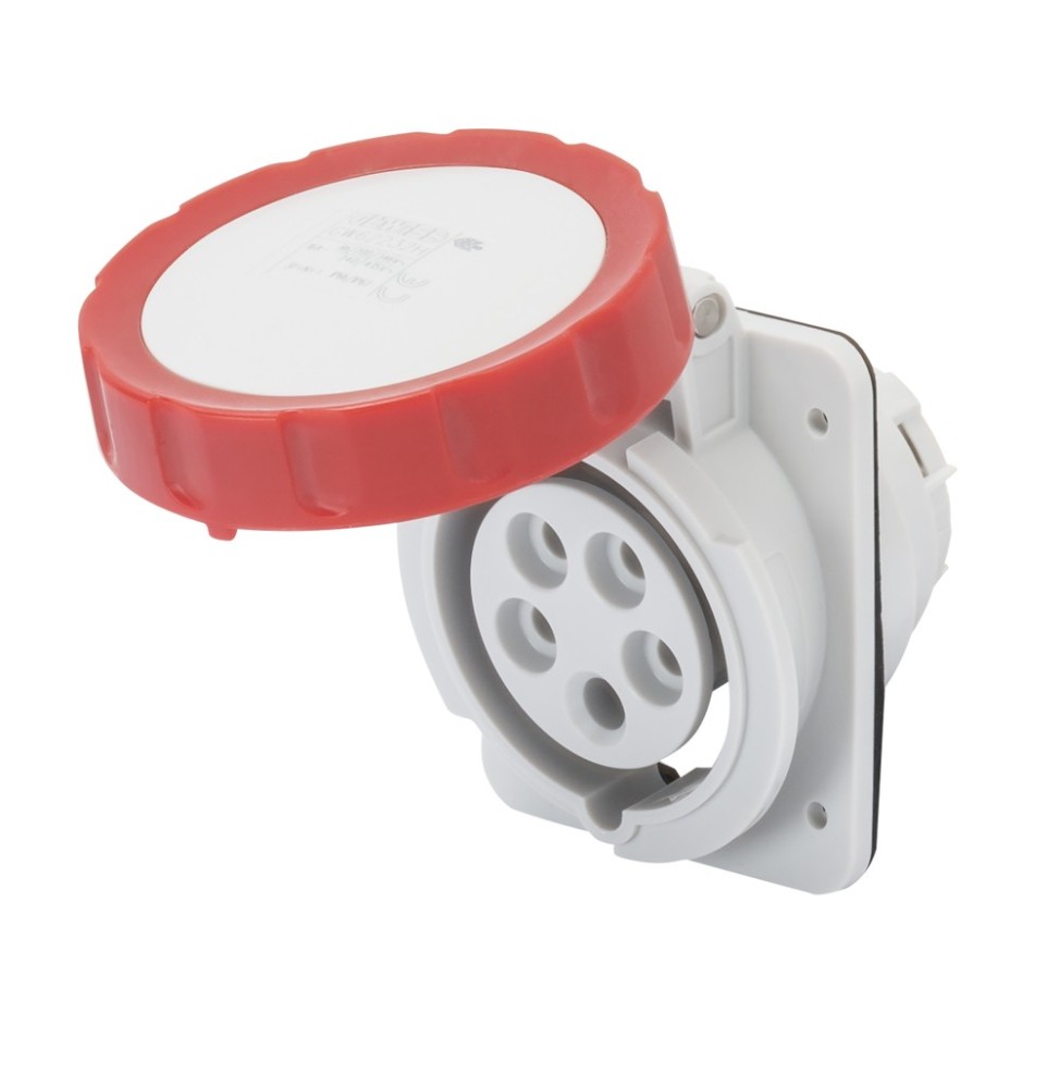Presa ad incasso angolata CEE 3P+N+T IP67 16A Gewiss GW62232H