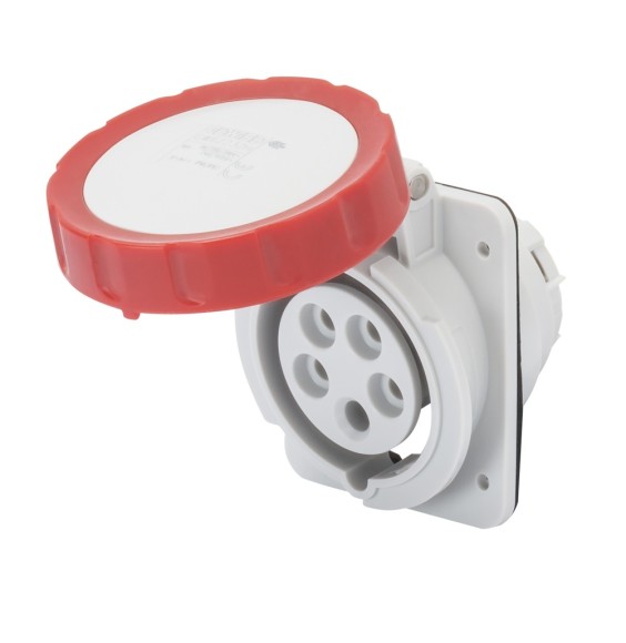 Presa ad incasso angolata CEE 3P+N+T IP67 16A Gewiss GW62232H