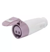 Presa volante CEE 2P+T IP44 16A diritta 24V Viola Gewiss GW62064