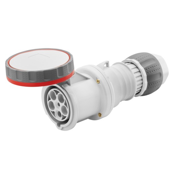 Presa volante CEE 3P+N+T IP67 125A diritta con cablaggio a vite Gewiss GW62061H