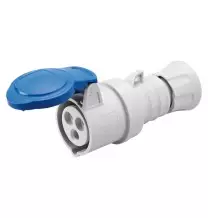 Presa volante CEE 2P+T IP44 16A diritta con cablaggio a vite Gewiss GW62004H