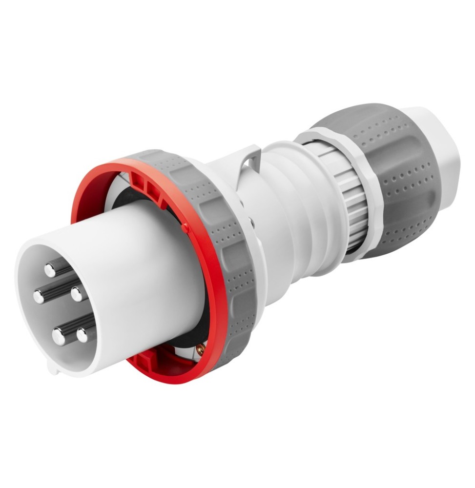 Spina Dritta CEE 3P+T cablaggio a vite IP67 63A Gewiss GW61052H
