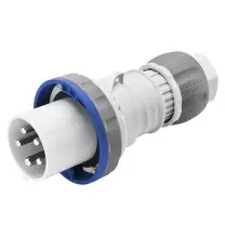 Spina Dritta CEE 2P+T cablaggio a vite IP67 63A Gewiss GW61048H