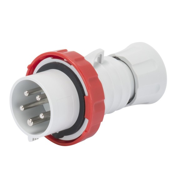 Spina Dritta CEE 3P+N+T cablaggio a vite IP67 32A Gewiss GW60042H