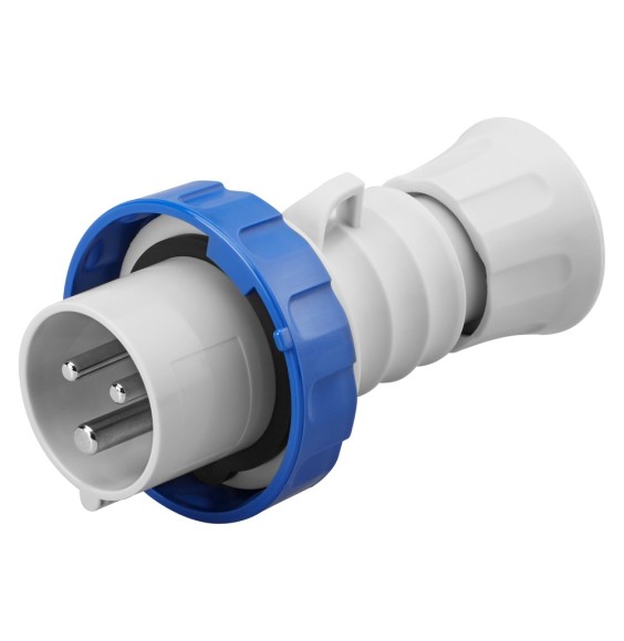 Spina dritta CEE 2P+T cablaggio a vite IP67 32A Gewiss GW60037H