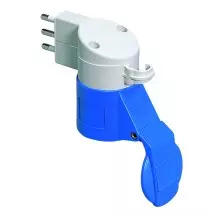 Adattatore da Spina Civile a Presa Industriale 16A Blu 230V Gewiss GW64208